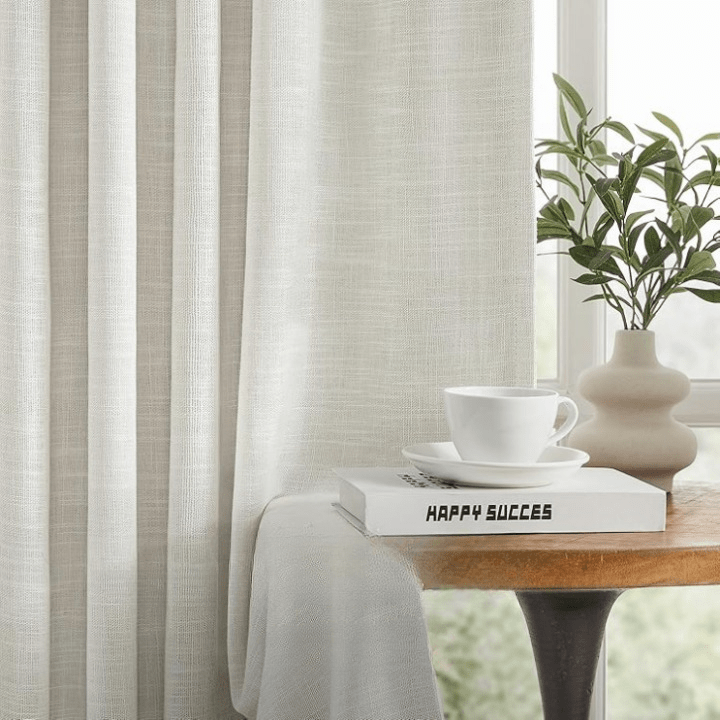 homeideas ivory white blackout curtains – pinch pleated thermal insulated drapes for bedroom or nursery