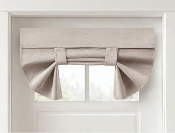 homeideas natural linen blackout curtains for door windows – thermal and room darkening panel